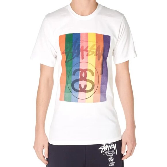 Stussy Colour Squares Tee, Black - Picture 1 of 6